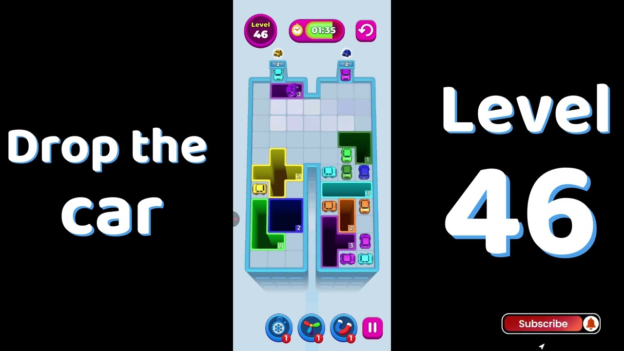 Drop The Car Level 46 🚗 | Color Car Drop Puzzle Gameplay | SolutionGuruji