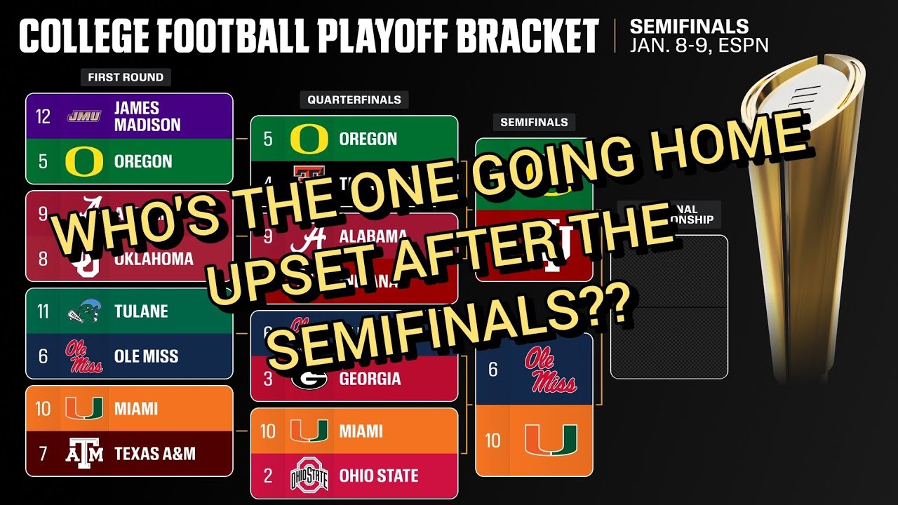 College Football Semi-final Predictions - Who is Going Home a Loser! 