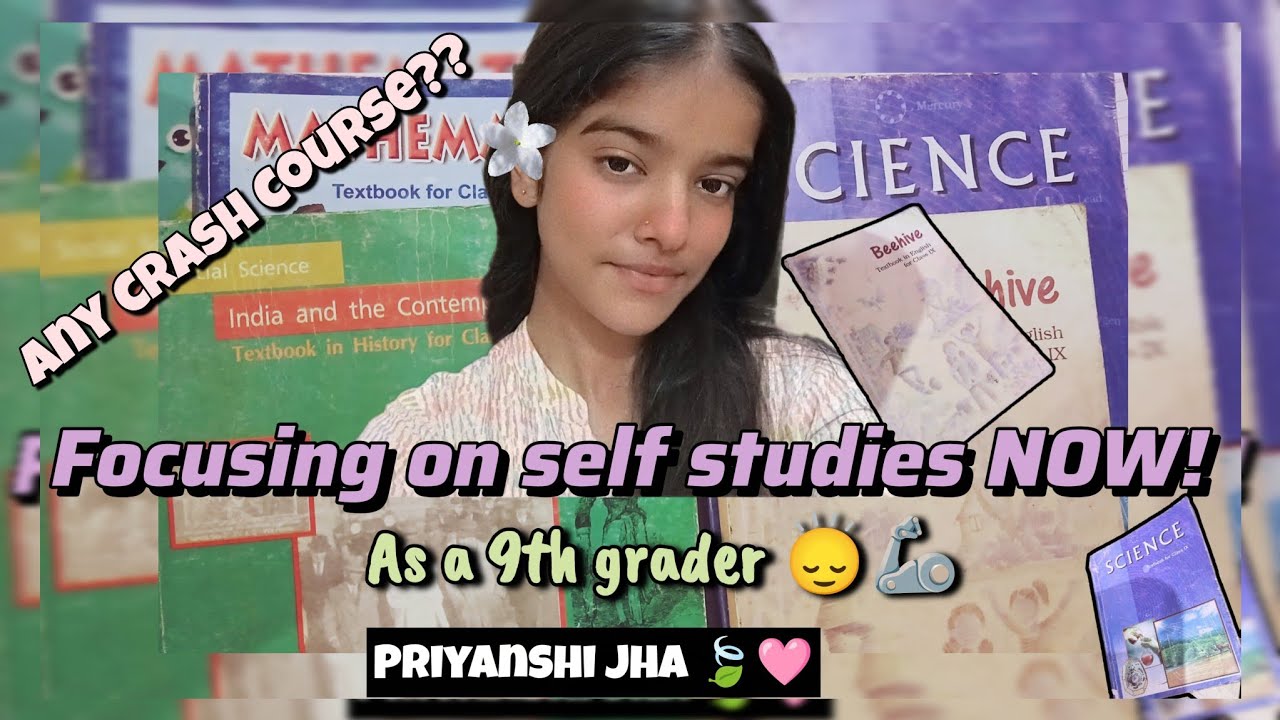 Self study ⬆️ school work ⬇️ | Have i purchased any crash course?? || Priyanshi Jha 🍃