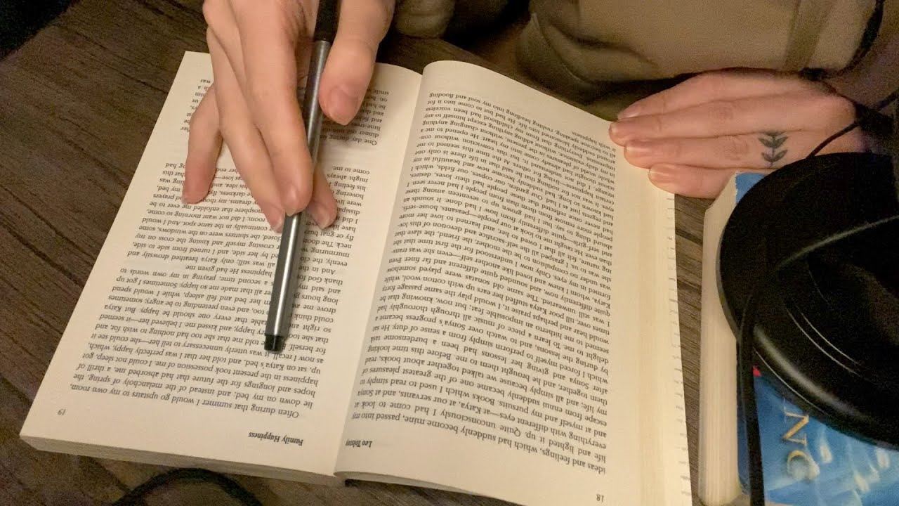 ASMR Inaudible Reading & Word Tracing SO TINGLY & RELAXING 💤