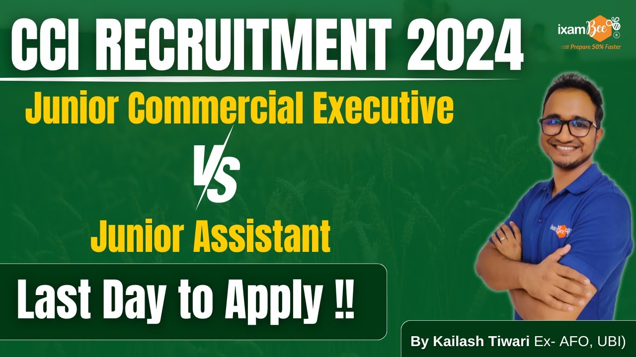 CCI 2024 ||  Difference in Junior Commercial Executive & Junior Assistant || BY Kailash Tiwari