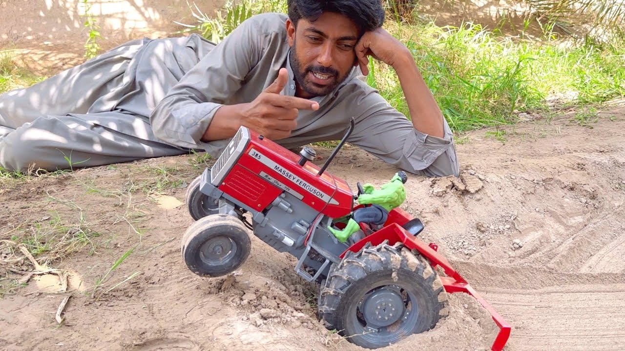 handmade mini mf 385 tractor | mini tractor amazing science project | Nadeem Vlog | @Ministar786Diy