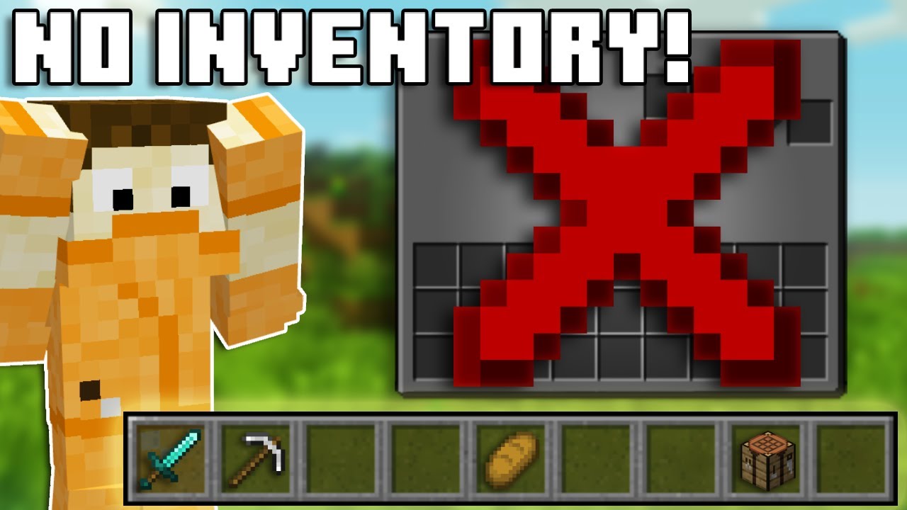 I beat Minecraft with NO INVENTORY!