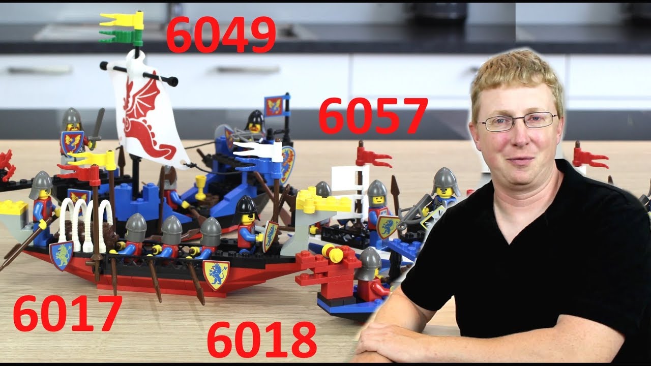Lego Ritter Schiffe 6017 6018 6057 6049