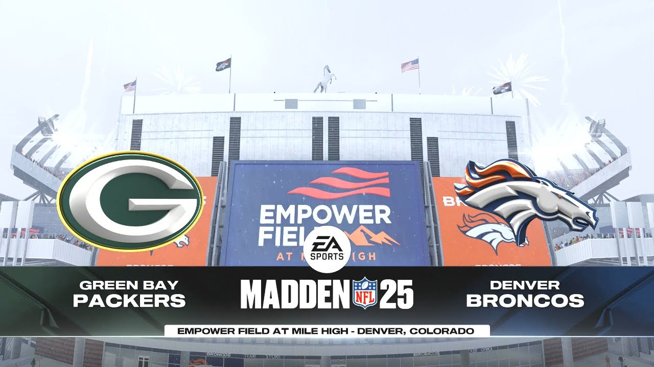 Madden NFL 25 - Green Bay Packers Vs Denver Broncos PS5 Simulation Week 15 (Madden 26 Rosters)