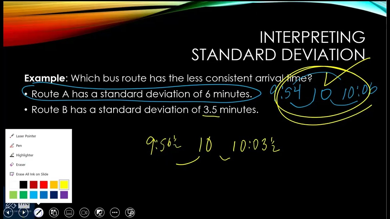 Interpreting Standard Deviation