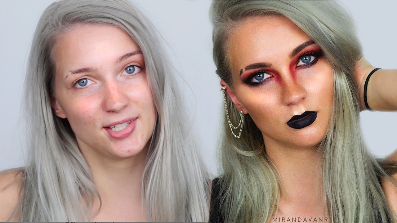 GRUNGE Red Makeup Tutorial
