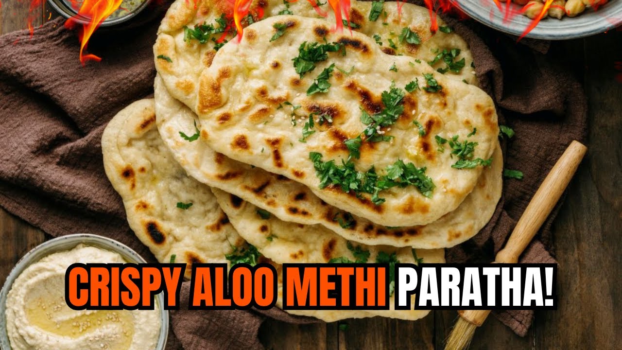 Crispy Aloo Methi Paratha | Soft Inside, Crunchy Outside!