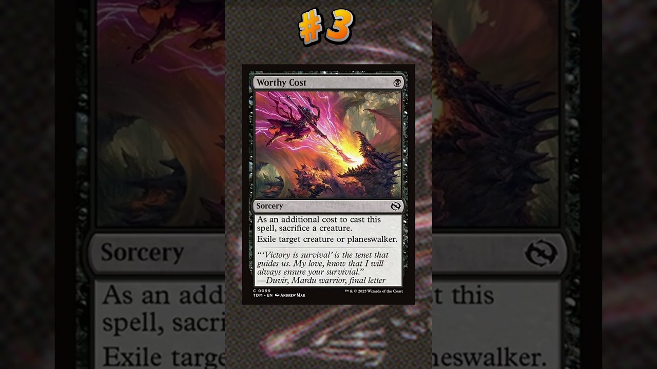 Top 5 Black Removal Spells for Commander. #mtg #top5 #commander