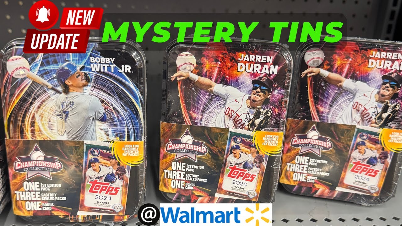 New Championship Collection Baseball Tins from Walmart | What's Inside? Are They Worth $30?