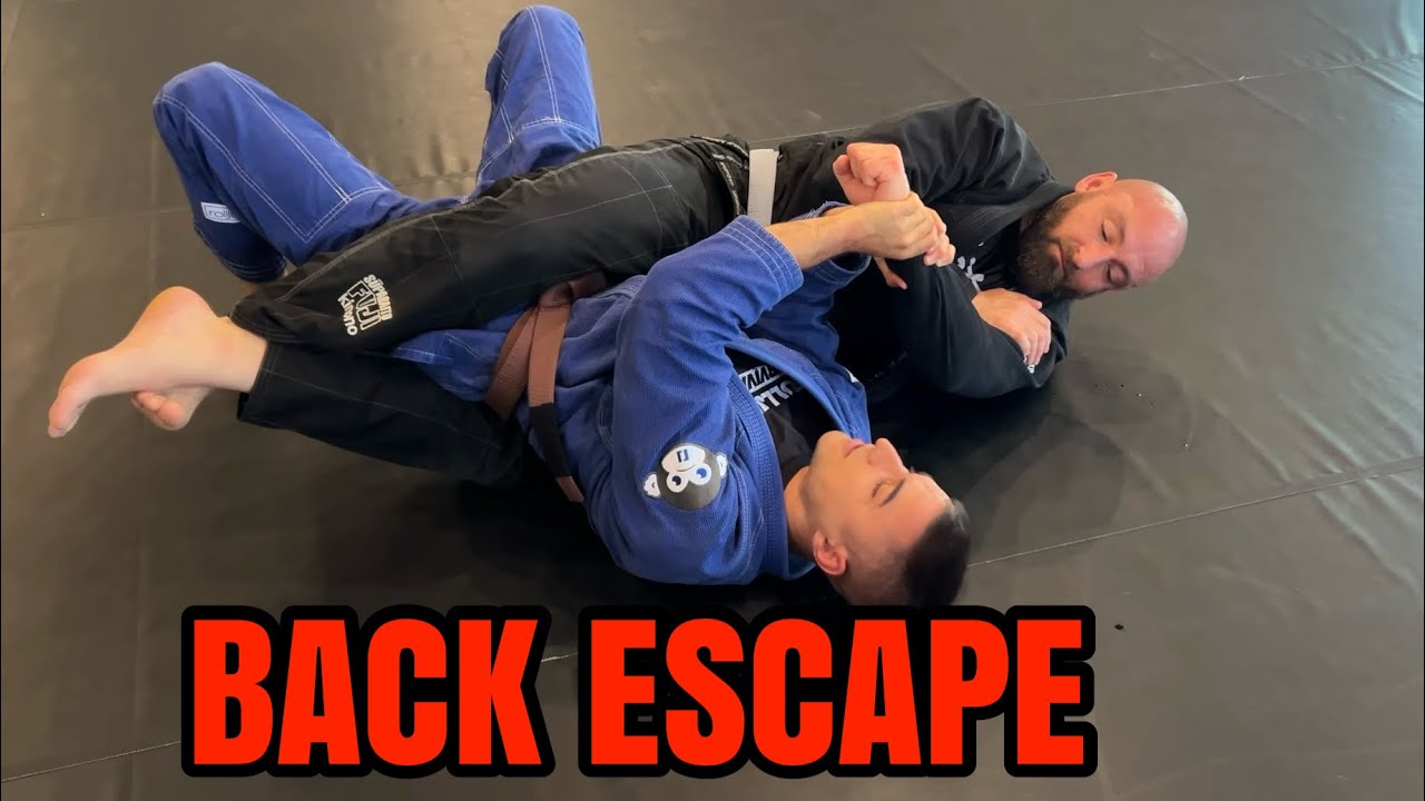 Back Mount Escape to Half Guard (Strong Side / Head First)