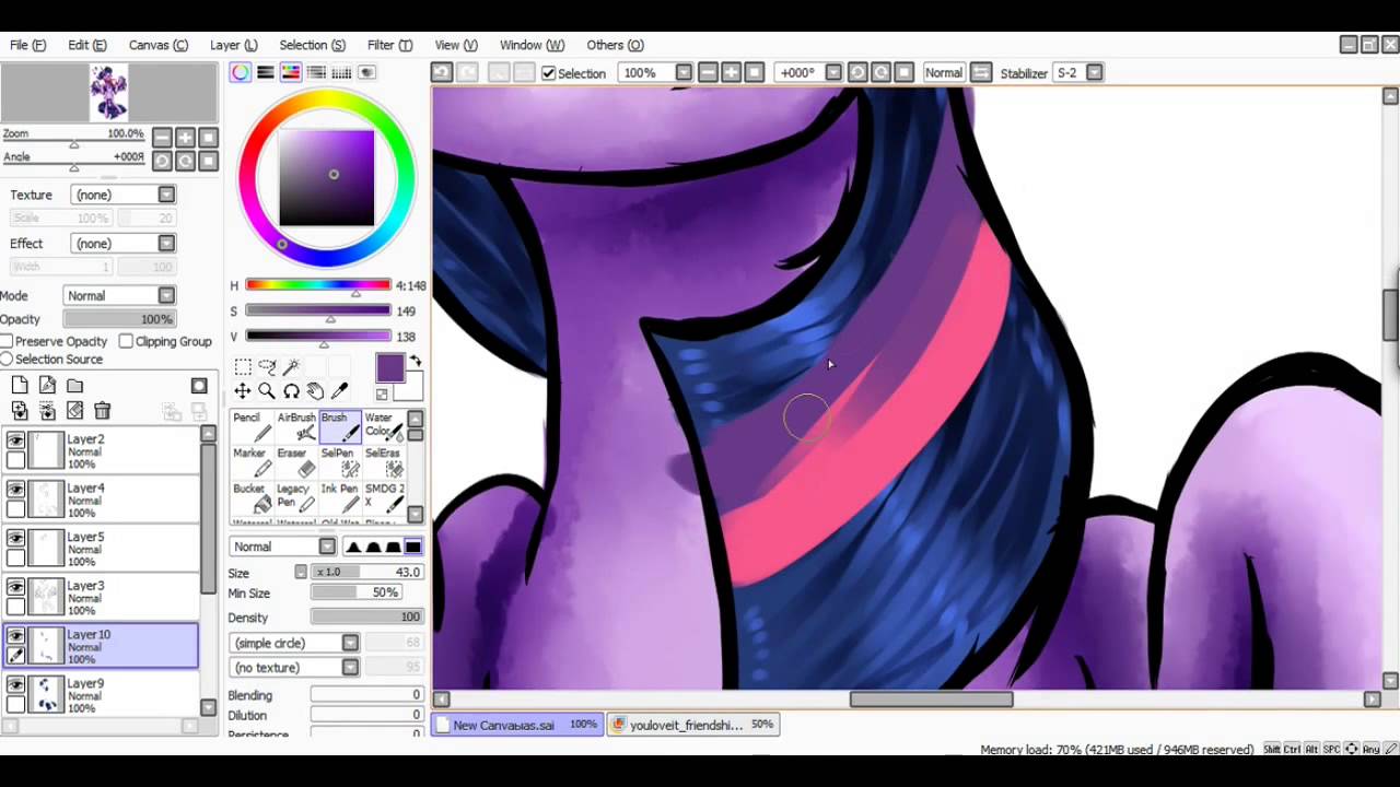 [SpeedPaint] Dancing in the space