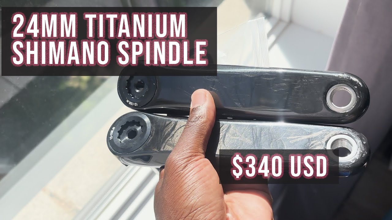 XM Carbon Speed Carbon Cranks - Titanium 24mm Shimano Spindle!