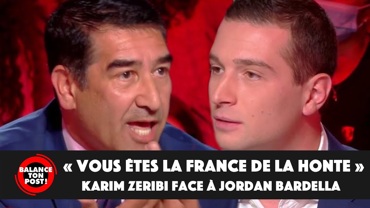 Karim Zeribi face &agrave; Jordan Bardella : 