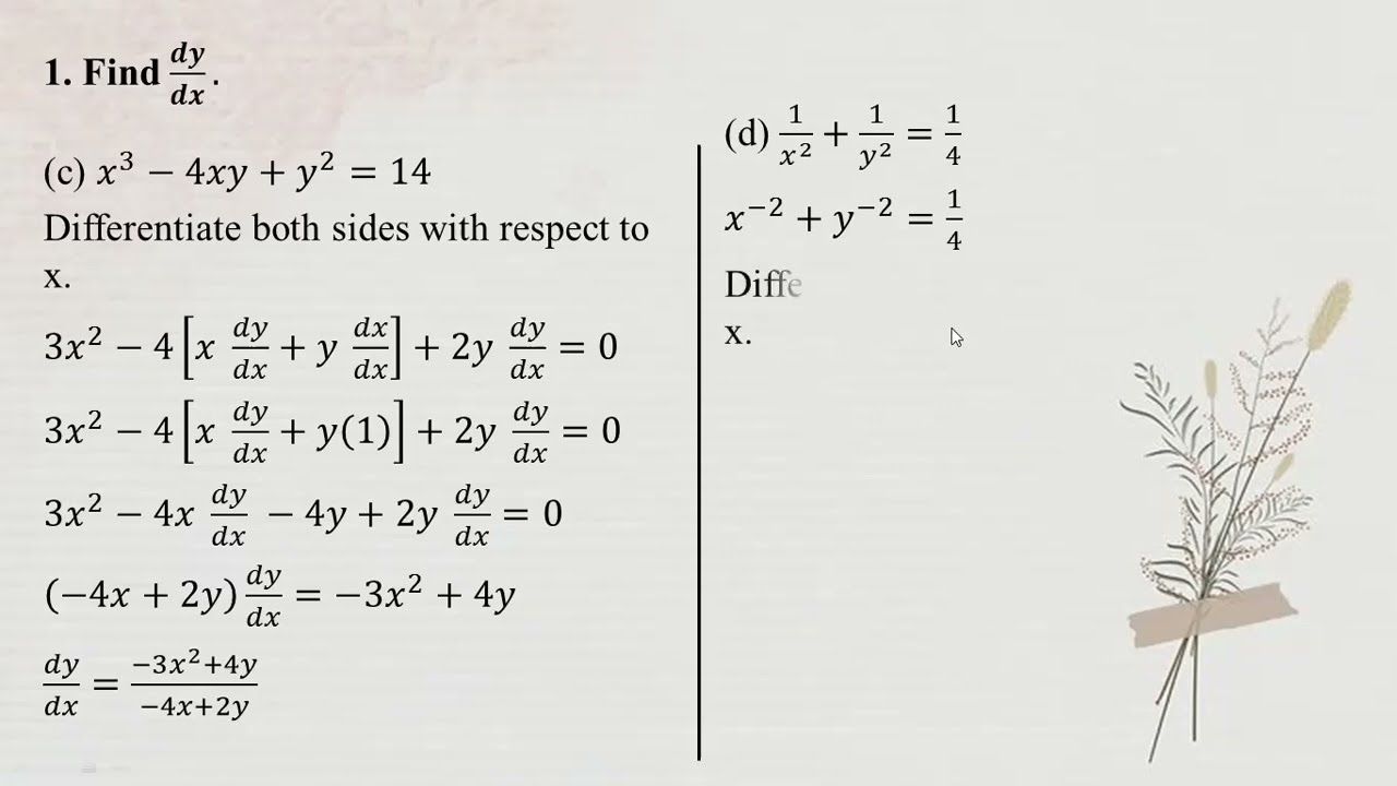 # Grade 11 Math (new course) Ex (11.5) - No. 1