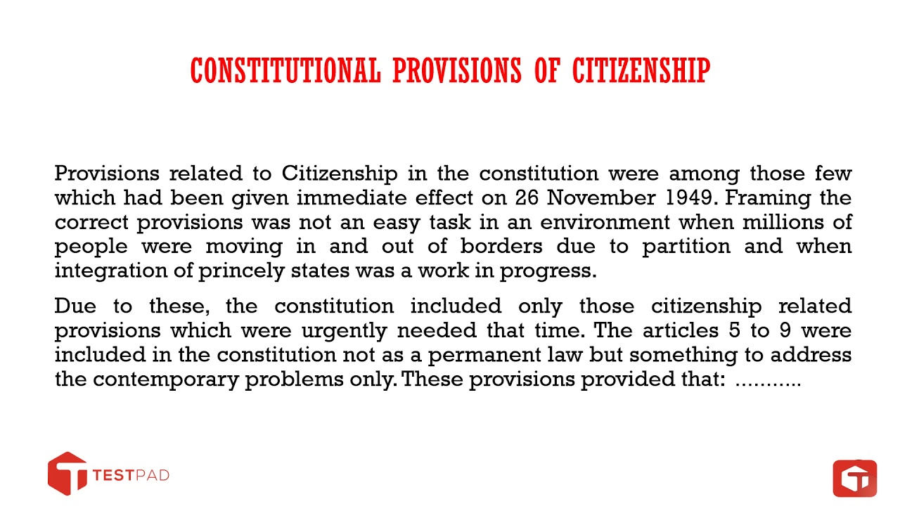 Citizenship by Manish Mishra, WBRS