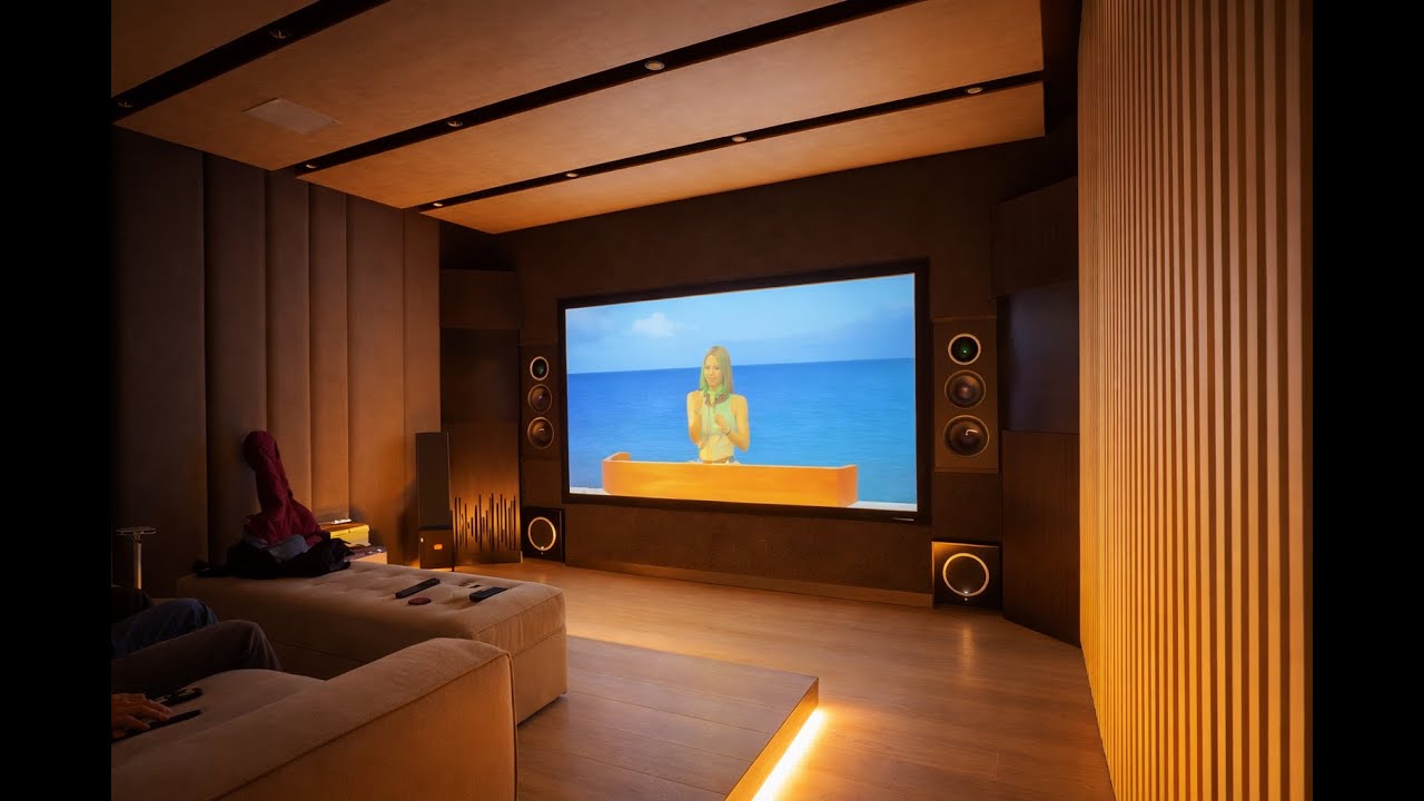 Sala cinema in appartamento: isolamento acustico, trattamento e Atmos 5.2.2