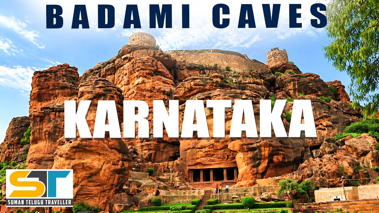 BADAMI CAVES Group Temples Karnataka Full Tour Video | Suman Telugu Traveller