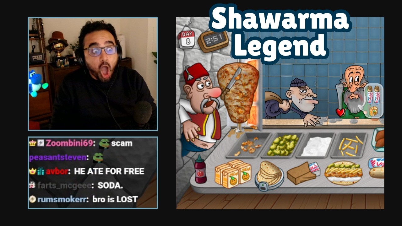 Сквикс очень серьёзно относится к своей работе над Shawarma Legend