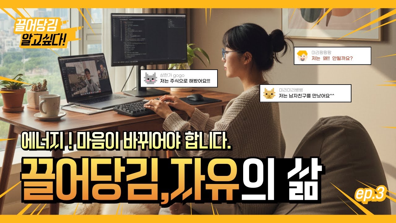 끌어당김은 어렵지 않아요. 마음 바꾸는 게 어려운 겁니다(3)#끌어당김의법칙 #마음공부