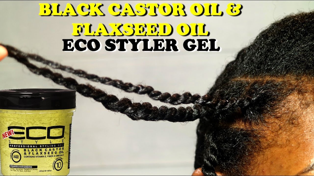 How to Mini Twist Natural Hair With Eco Styler Castor Oil & Flaxseed Oil Gel ✔️Jah-nette