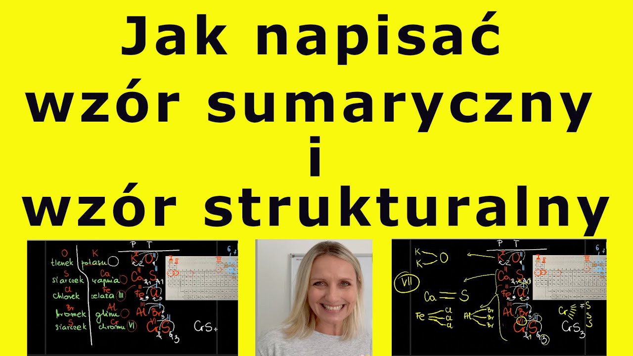 Jak napisać wzór sumaryczny i strukturalny?  CHEMIA #98