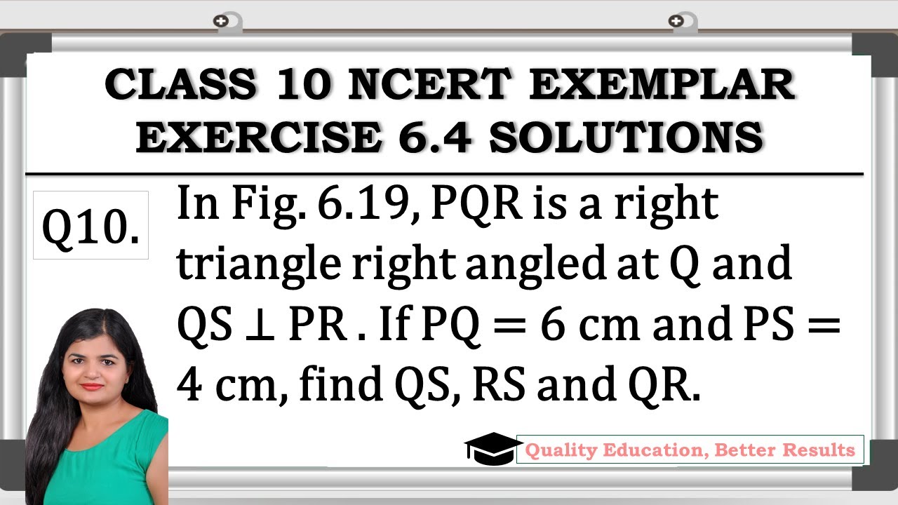 Exercise 6.4 Q10 NCERT Exemplar  Class 10 Maths @MathsTeacher