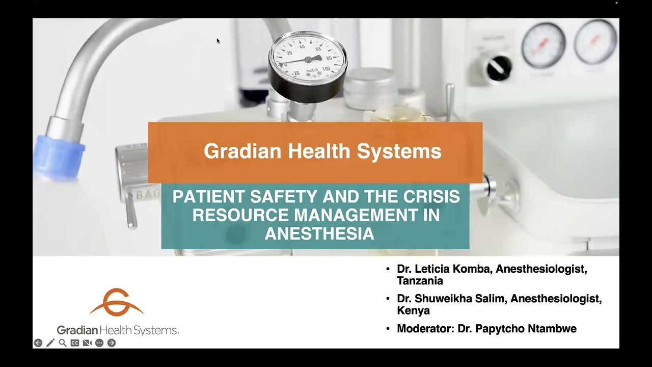 Part 6: Patient Safety and Crisis Resource Management in Anesthesia