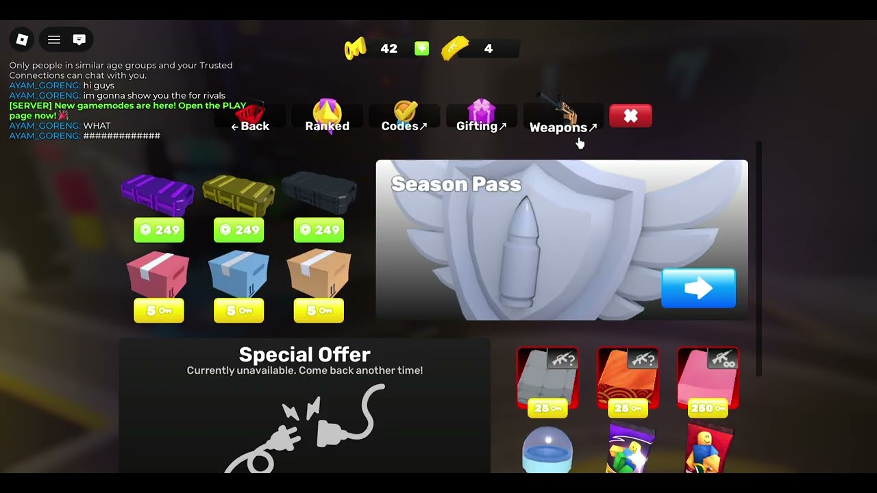 ROBLOXRIVALS CODE!#rivals #irfanziqriksb