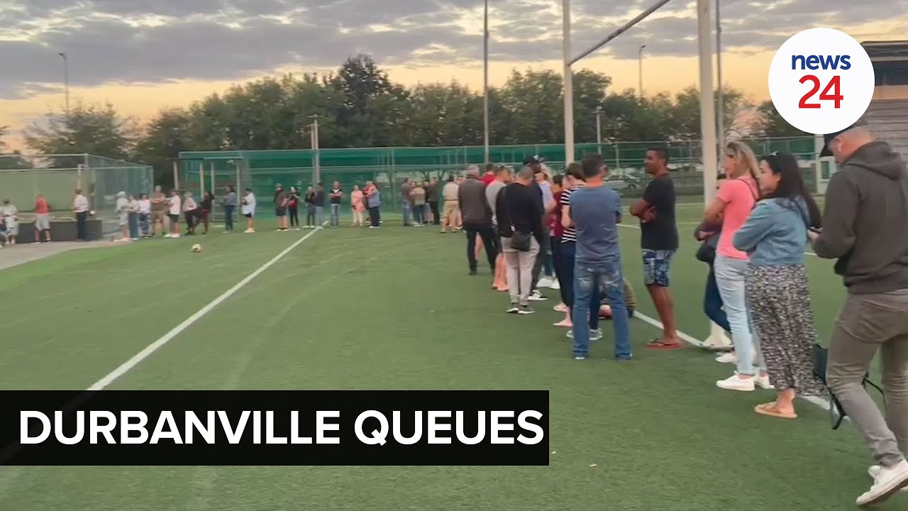 WATCH | Durbanville voting station sees voters queue well after dark