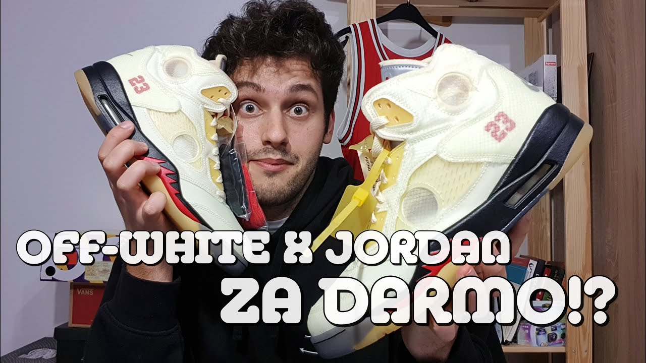 OFF-WHITE X AIR JORDAN V "SAIL" ZA DARMO?! | UNBOXING I RECENZJA