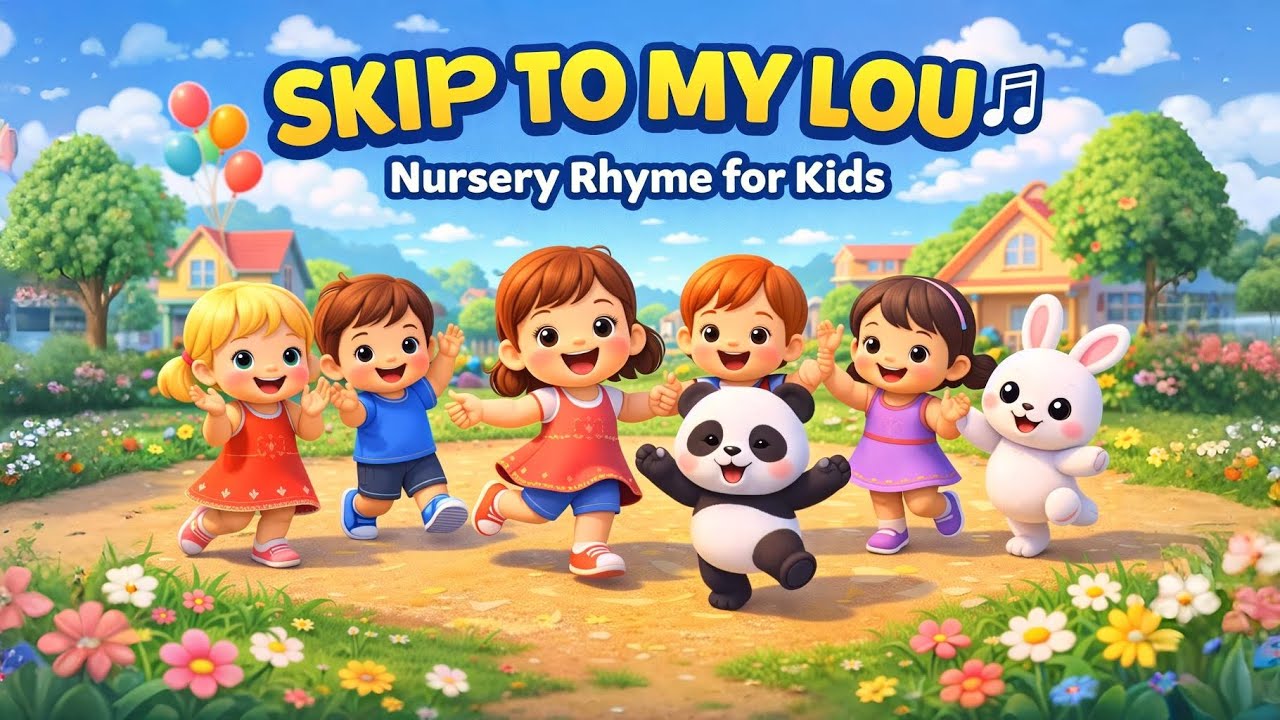 Skip To My Lou 🎶 | Nursery Rhyme for Kids | Fun Skipping Song #nurseryrhymes  #kidssongs