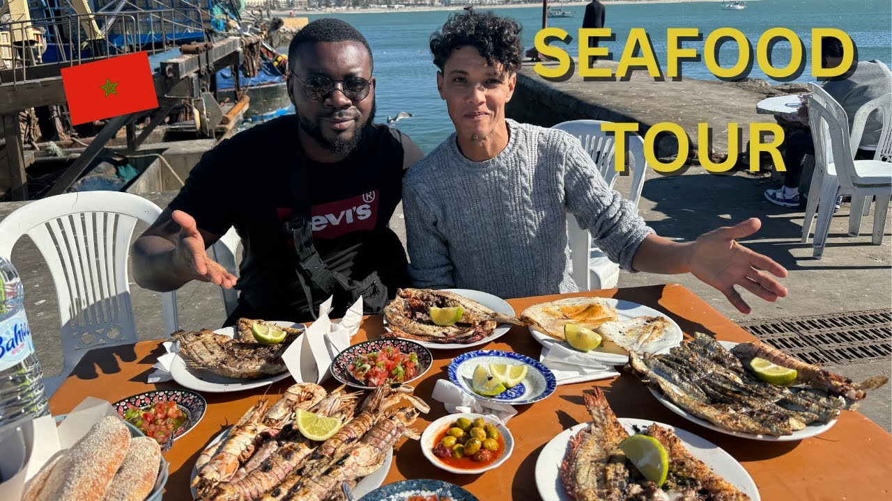 ULTIMATE SEAFOOD TOUR in ESSAOUIRA | Best Fish market in MOROCCO!