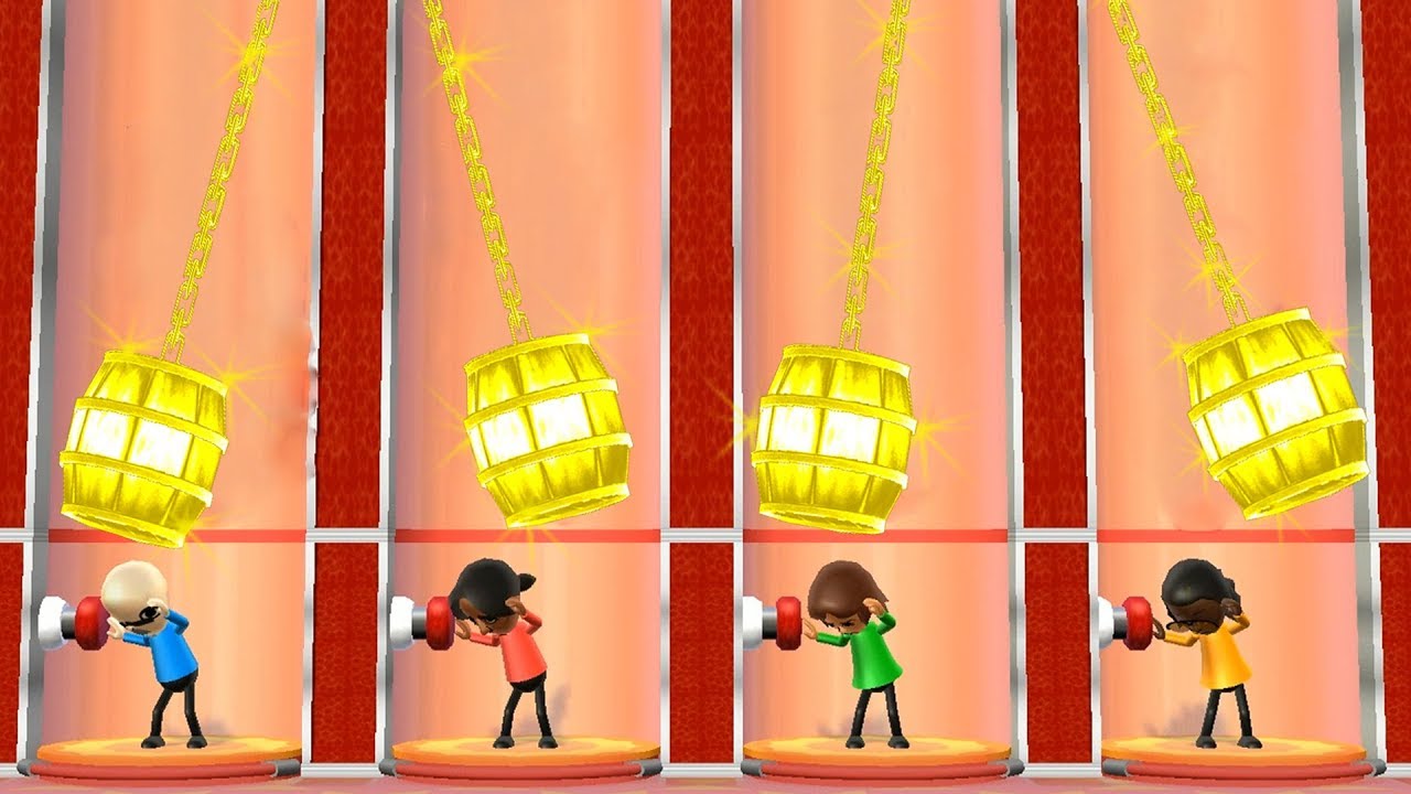 Wii Party Minigames - TakaZ Vs George Vs Yoko Vs Jackie ( Master Difficulty)