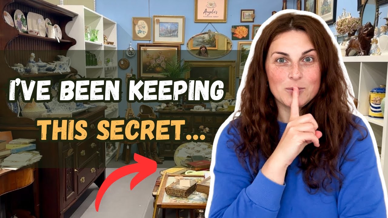 My VINTAGE DREAM came true: my first unit at an antique centre! Vintage reseller vlog | Booth owner