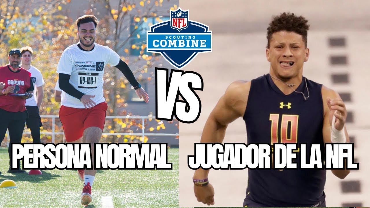 ¿PUEDE UNA PERSONA NORMAL COMPETIR EN LA NFL? | PRUEBAS DE LA COMBINE VS MAHOMES Y JUSTIN JEFFERSON
