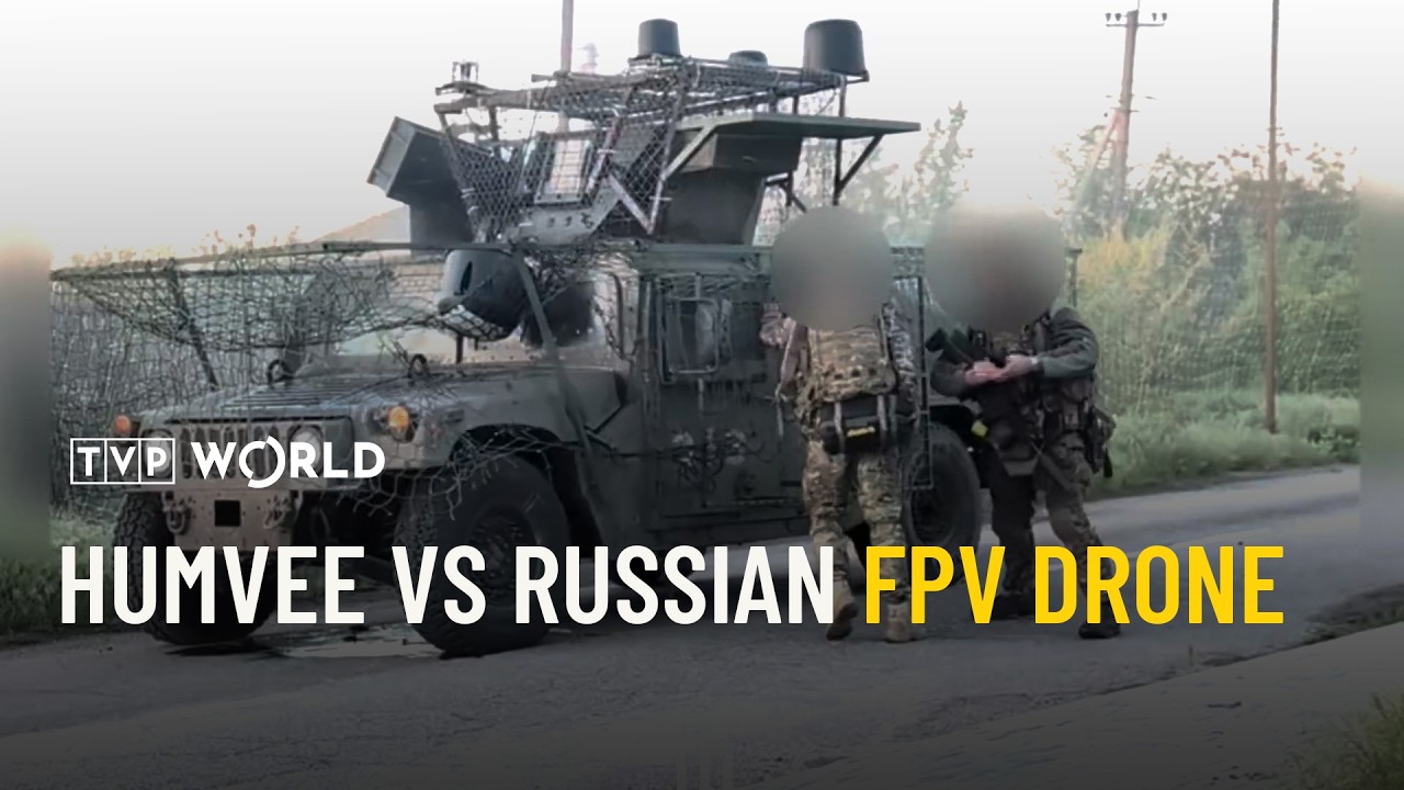 Ukrainian Humvee survives Russian drone strike | Military Mind