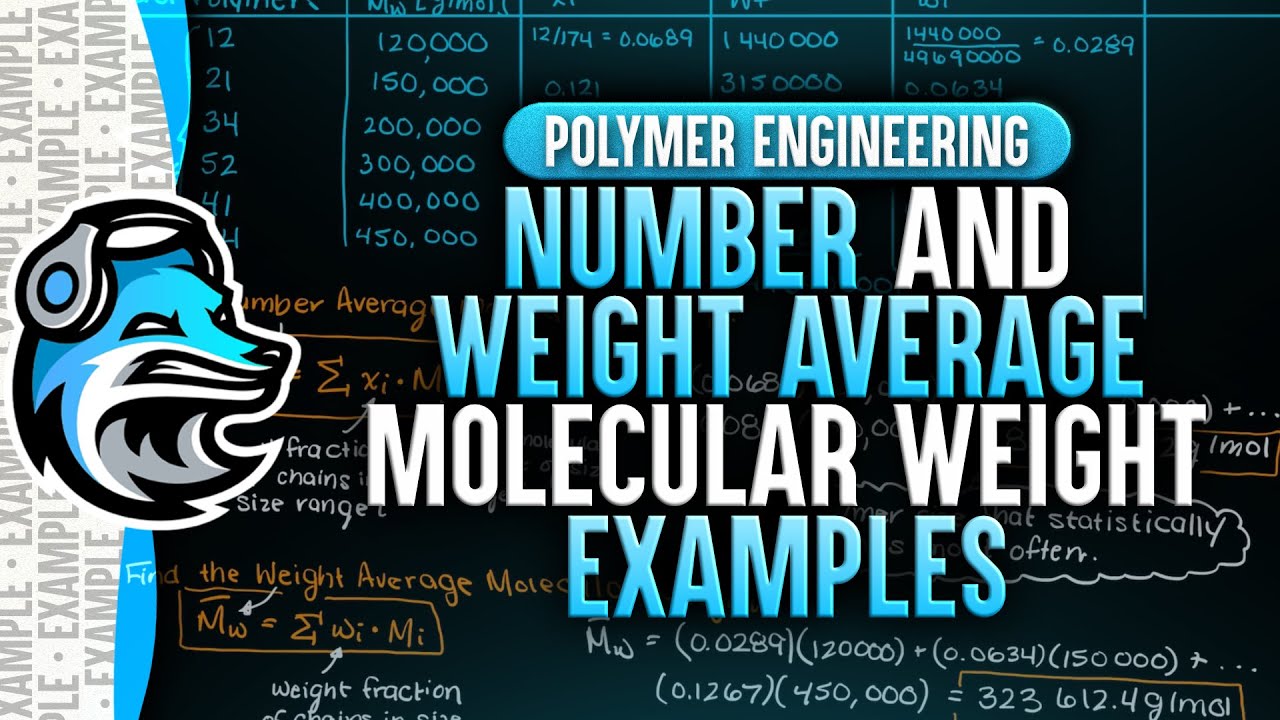 Number and Weight Average Molecular Weight Example | Polymer Engineering