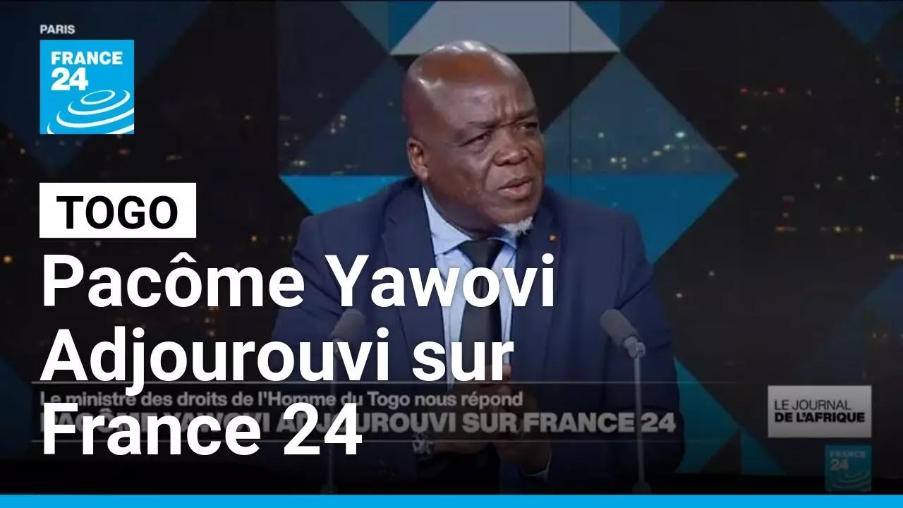 Togo : Pacôme Yawovi Adjourouvi sur France 24 face aux critiques sur les droits humains