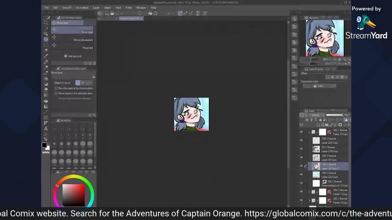 Printed to Vertical comics via Clip Studio