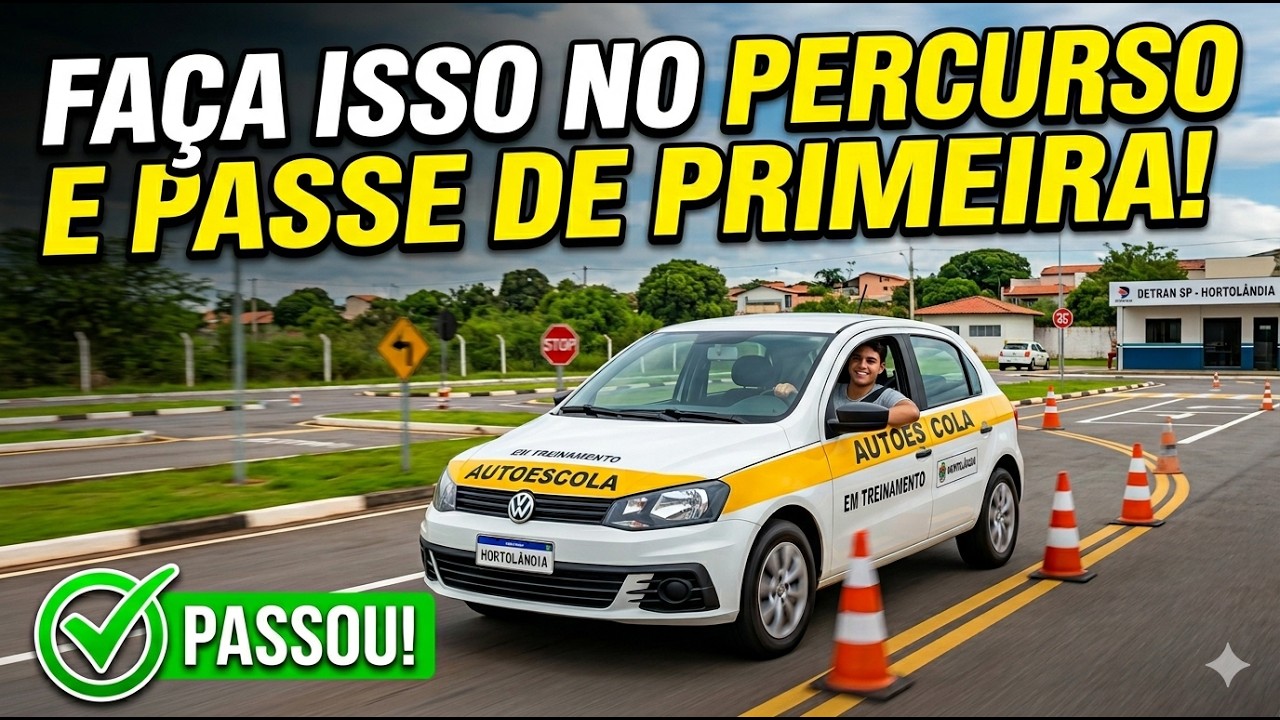 FAÇA ISSO NO PERCURSO E PASSE DE PRIMEIRA NA PROVA PRÁTICA DO DETRAN! HORTOLÂNDIA SP