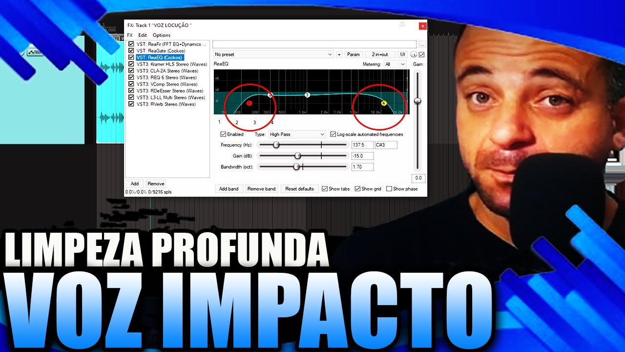 VOZ Impacto ! REMOVENDO RUíDO,Ambiencia E CHIADO Da GRAVAÇÃO