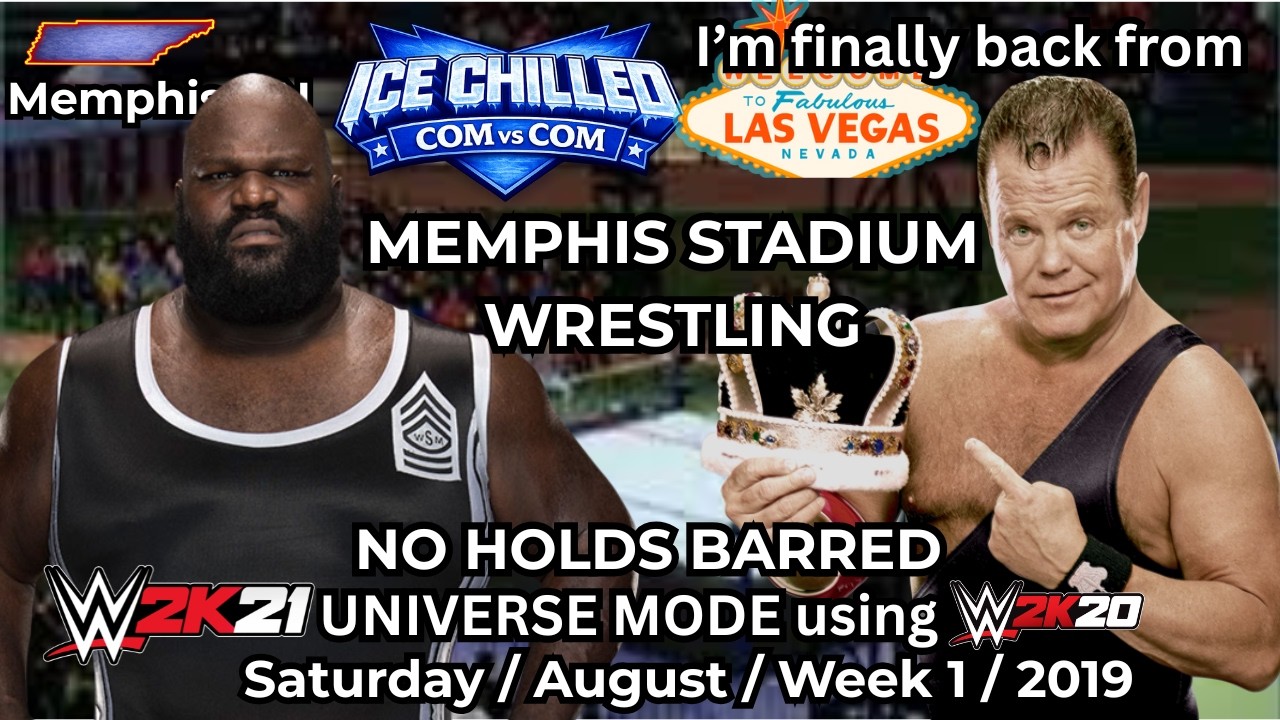 Back from Vegas: WWE 2K21 Universe via 2K20 COM 🆚 COM: Memphis (Aug.W1.2019) | NO Commentary Stream