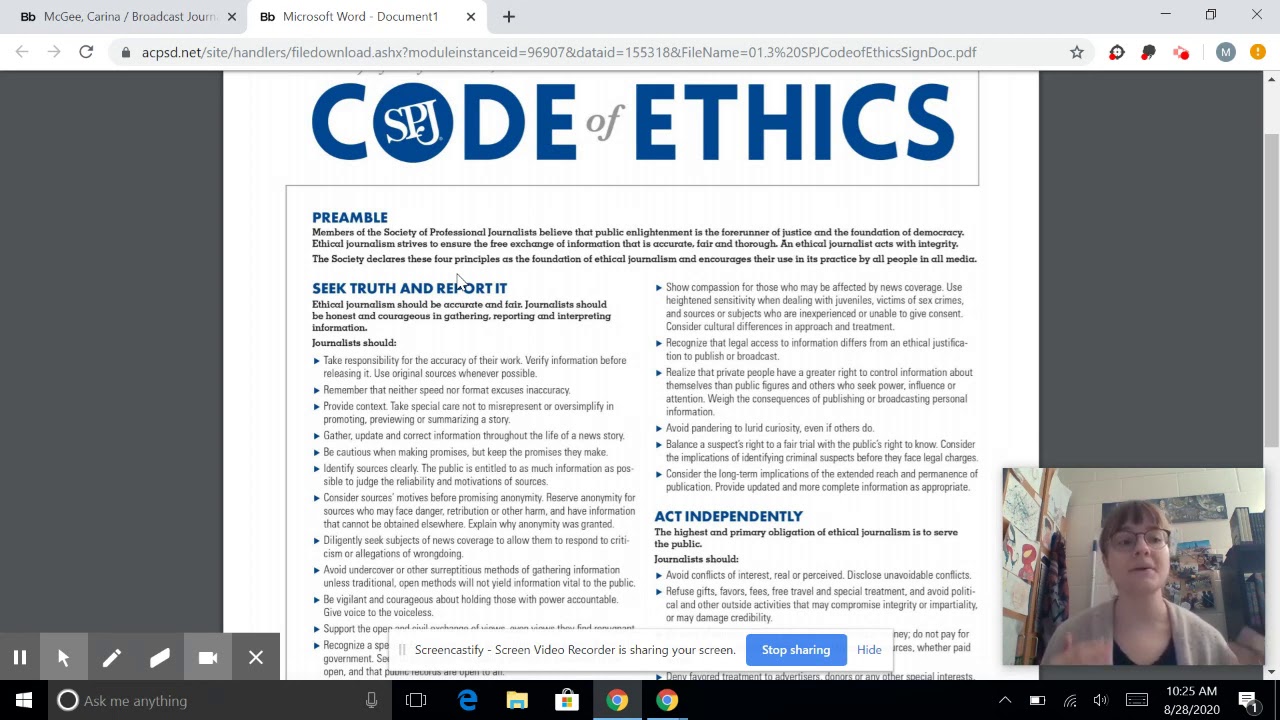 SPJ Code of Ethics for Journalists
