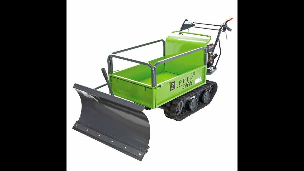 Zipper Maschinen Dumper MD 300 Minidumper Auspacken Zusammenbau Dineiger