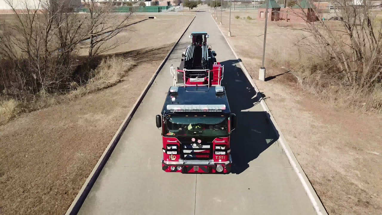 Lancaster Fire Department's Pierce 107' Tractor Drawn Aerial (Tiller)