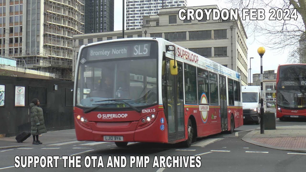 CROYDON TRAM BUSES FEB 2024