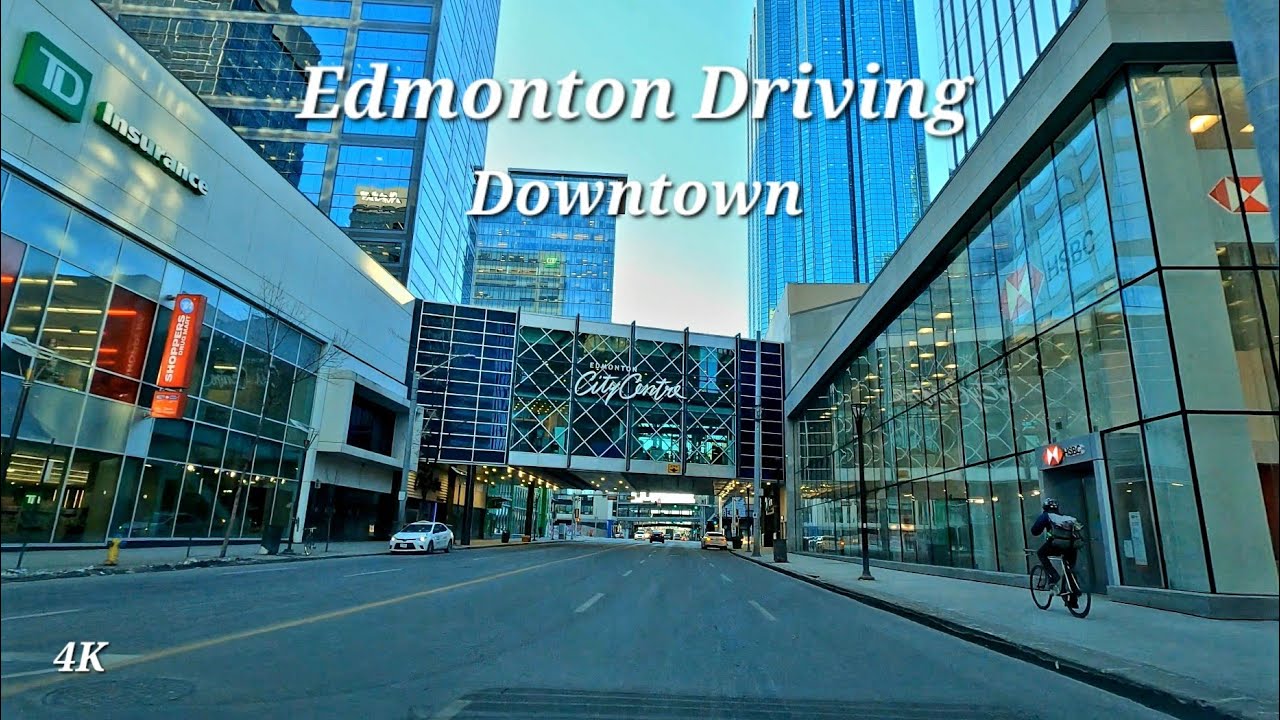 Driving - Downtown Edmonton, Alberta, Canada - February 2024