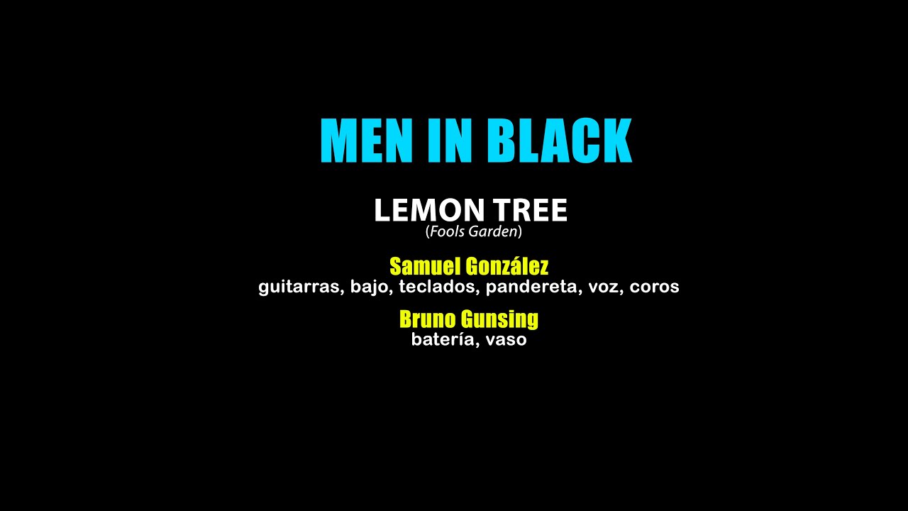 Men in Black - Lemon Tree (Fools Garden full band cover)