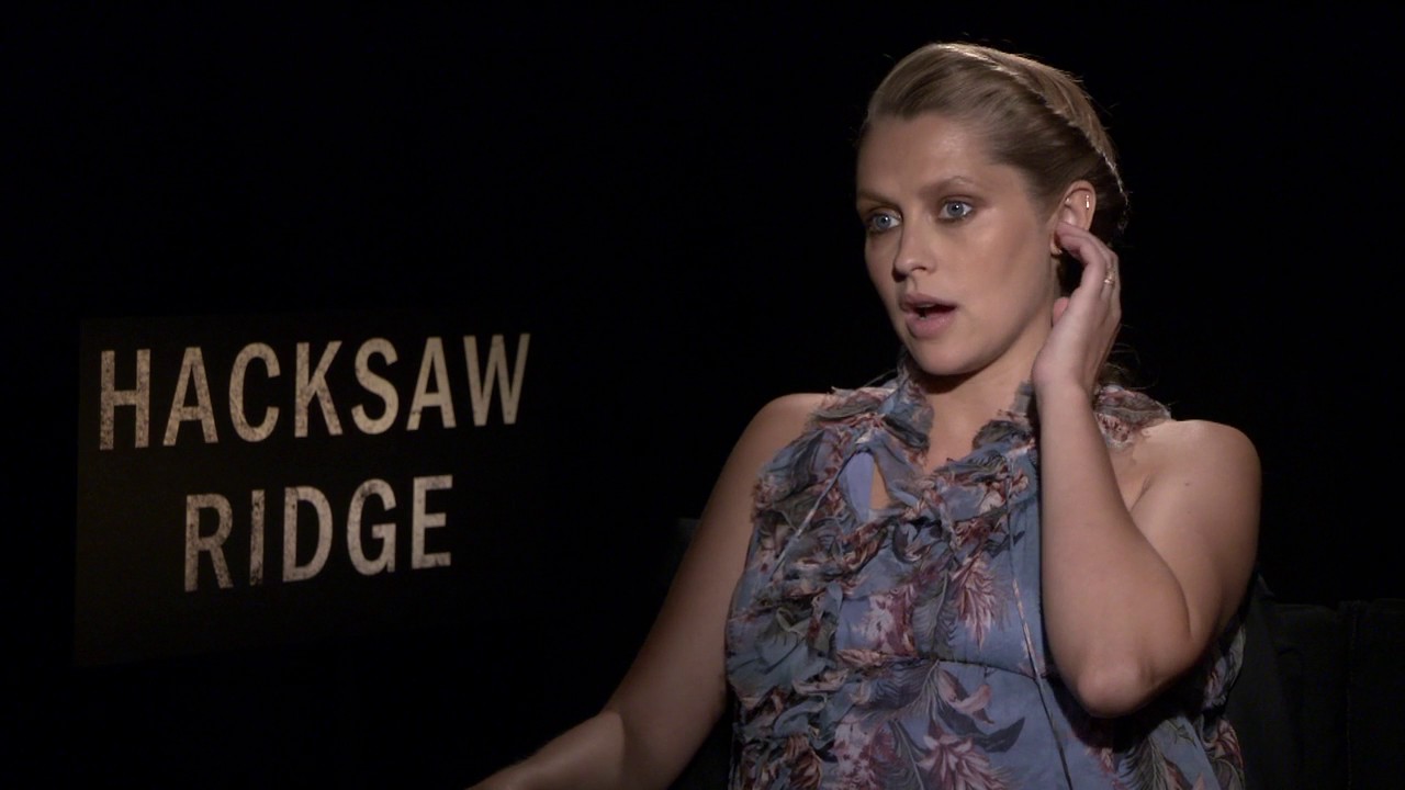 Hacksaw Ridge: Teresa Palmer Official Movie Interview | ScreenSlam